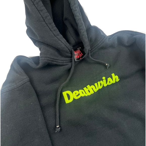Deathwish Size M Green Puff Letters - Picture 2 of 3